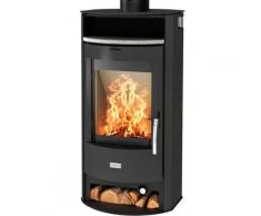 Heathus Kaminofen »Parma«, 6 kW, Dauerbrand, Stahl, Tee- und Holzfach