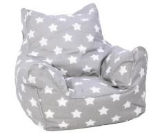 Knorrtoys® Sitzsack »Grey White Stars«, für Kinder Made in Europe