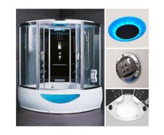 HOME DELUXE Dampfdusche, BxT: 150x150 cm, Sicherheitsglas, 1-tlg., Dusche/Wanne/Sauna/Whirpool