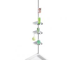 WENKO Teleskopregal »Premium«, Höhe 70-260 cm ausziehbar, mit Spiegel und 2 Haken