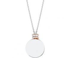 s.Oliver Kette mit Anhänger »Kreis, 2027611«, mit Zirkonia