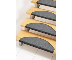 Stufenmatte »Bob«, Andiamo, halbrund, Höhe 4,5 mm, melierte Schlinge, erhältlich als Set mit 2 Stück oder 15 Stück