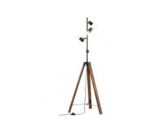 Brilliant Leuchten Stehlampe »Woodhill«, 1flg antik/schwarz