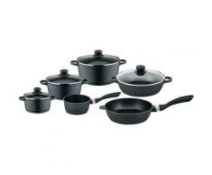 Elo Basic Topf-Set »Black Cast«, Aluminiumguss, (Set, 10-tlg), Induktion