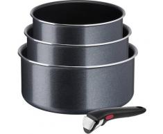 Tefal Topf-Set »L15890 Ingenio XL Force«, Aluminium, (Set, 4-tlg), Antihaft, Thermo-Signal, abnehmbarer Griff, alle Herde außer Induktion