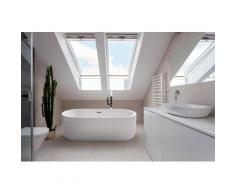 HOME DELUXE Whirlpool-Badewanne »Bola Plus«, (2-tlg), B/T/H: 170 / 80 / 58 cm, freistehend