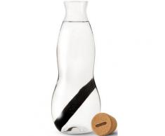 black+blum Wasserkaraffe, stylisch und auslaufsicher, mit Aktivkohlefilter, 1100 ml