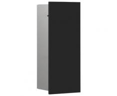 Emco Schrankmodule »Asis Pure Bürstengarnitur-Modul Unterputz« Anschlag rechts, schwarz (435 mm)