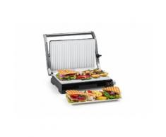 Klarstein Klarstein Buffalo Kontaktgrill Paninimaker 2000W Edelstahl silbe »BBQ1-Buffalo-ceram«