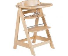 roba® Hochstuhl »Treppenhochstuhl Sit Up Click & Fun, natur« aus Holz