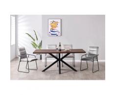 my home Essgruppe »Marla«, (Set, 5-tlg., Essgruppe 5-tlg), Tischbreite 120 cm, geeignet für kleine Räume