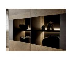 Places of Style Wohnzimmer-Set »Malthe«, (4-St), im trendigen Design, 1 Kommode, 1 kleine Vitrine, 1 Lowboard, 1 Wandboard