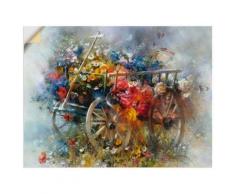 Artland Wandbild »Blumen Schubkarre«, Garten (1 Stück), in vielen Größen & Produktarten -Leinwandbild, Poster, Wandaufkleber / Wandtattoo auch für Badezimmer geeignet