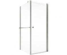 Schulte Eckdusche »Garant«, BxT: 90x90 cm, Einscheibensicherheitsglas, Höhe mit Stabilisationsbügel: 2035 mm