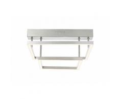 Brilliant Leuchten Tunar LED Deckenleuchte 2flg quadratisch nickel
