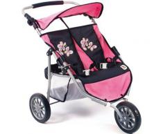 CHIC2000 Puppen-Zwillingsbuggy »Jogger, Pink Checker«