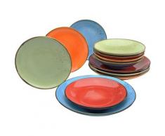 CreaTable Tafelservice »NATURE COLLECTION Mediterran« (12-tlg), Steinzeug