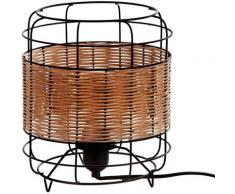 Nino Leuchten Tischleuchte »JARO«, Schirm mit Rattan