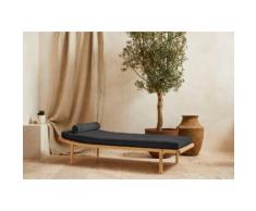 LeGer Home by Lena Gercke Polsterbank »Celia«, mit Polsterauflage und Kissenrolle, Relaxliege mit Massivholzgestell Daybett