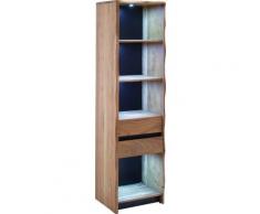 MCA living Regal »Calabria«, 1-tlg., Massivholz Regalschrank Vintage in Akazie Natur lackiert, Artikel montiert