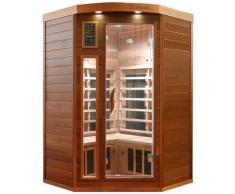 Dewello Infrarotkabine »Lakefield Pro Zeder«, BxTxH: 140 x 140 x 190 cm, 50 mm, für bis zu 3 Personen