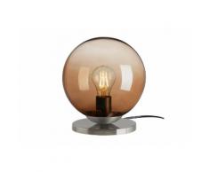 Briloner Leuchten Tischleuchte »7010-014«, Tischlampe Dekolampe mit Schalter Glas Ø20cm 1xE27