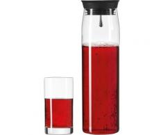 LEONARDO Gläser-Set »Brioso«, Glas, Silikon, 1 Karaffe, 2 Longdrinkgläser