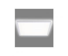 Navaris LED Deckenleuchte, LED Deckenlampe mit zusätzlicher Hintergrundbeleuchtung - 18 Watt - 29,3 x 29,3 x 2,8cm - 4000K - LED Dachlampe Panel ultra flach quadratisch