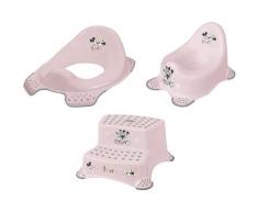 keeeper Töpfchen »Minnie, rosa«, (Set, 3-tlg), Kinderpflege-Set - Töpfchen, Toilettensitz und Tritthocker Made in Germany