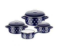 GSW Topf-Set, Stahl-Emaille, (Set, 7-tlg), inkl. Literskala, Induktion