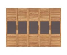 Premium collection by Home affaire Drehtürenschrank »Chamara« aus massivem Eichenholz, in unterschiedlichen Schrankbreiten erhältlich, Höhe 218 cm