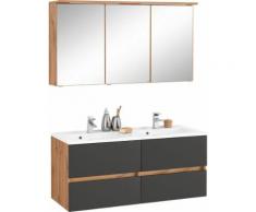 HELD MÖBEL Badmöbel-Set »Lucca«, (2-St), Doppelwaschtisch, Breite 120 cm