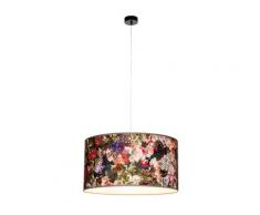 SPOT Light Pendelleuchte »Fleur«, Leuchtenschirm aus Stoff, Baldachin aus Metall, Made in Europe