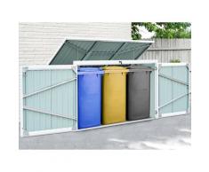 KONIFERA Mülltonnenbox »Tobi 3«, für 3x240 l, BxTxH: 233x101x134 cm
