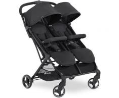 Hauck Geschwisterwagen »SwiftX Duo, black«, mit schwenk- und feststellbaren Vorderrädern und indiviuellen Stylingoptionen durch wechselbares Verdeck Kinderwagen, Kinderwagen für Geschwister Geschwisterkinderwagen