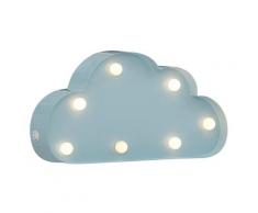 Lüttenhütt Dekolicht »Edo«, Wandlampe, Tischlampe Wolke mit 7 festverbauten LEDs - 31cm Breit und 15cm hoch, Kinderzimmerlampe, Schreibtischleuchte