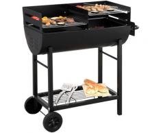 Tepro Holzkohlegrill »Grillfass Detroit«, BxTxH: 94x43x92 cm