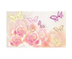 Consalnet Fototapete »Schmetterlinge Blumen«, glatt, Motiv