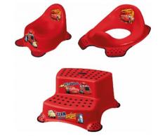 keeeper Töpfchen »Cars, kirschrot«, (Set), Kinderpflege-Set - Töpfchen, Toilettensitz und Tritthocker Made in Europe