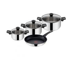 Tefal Topf-Set, Edelstahl, (Set, 7-tlg), Edelstahl-Set Jamie Oliver, Black Collection, alle Herdarten,Induktion