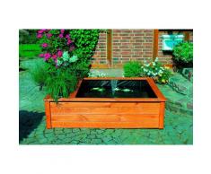 promadino Hochteich, BxTxH: 146x127x40 cm, 500 l, (Set), inkl. Solarpumpe