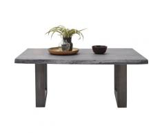 MCA furniture Couchtisch »Cartagena«, Couchtisch Massivholz mit Baumkante und natürlichen Rissen und Löchern