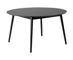 Hammel Furniture Esstisch »Meza by Hammel«, Ø135(231) cm, runde Tischplatte aus MDF/Laminat, Massivholzgestell, inklusive 2 Einlegeplatten, in mehreren Farben erhältlich, dänische Handwerkskunst