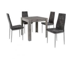my home Essgruppe »0«, (Set, 5-tlg), mit Esstisch »Lynn«, Breite 80 cm und 4 x Stuhl »Kate«