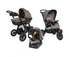 Chicco Kombi-Kinderwagen »Trio-System Activ3 Top, Dark Beige«, mit Regenschutz Kinderwagen