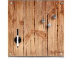 Zeller Present Magnettafel »Wood«, Memoboard, aus Glas, Holz Motiv