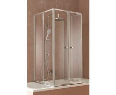 welltime Badewannenaufsatz »Summer«, Einscheibensicherheitsglas, (6 tlg), Faltwand