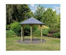 Karibu Holzpavillon »Madrid«, BxT: 349x302 cm