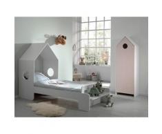 Vipack Jugendzimmer-Set »Casami«, (Set, 2-St., Hausbett, Schrank), Bett in 2 Breiten