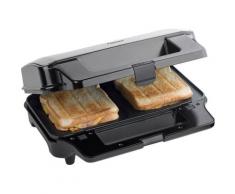 bestron Kontaktgrill 3-in-1 Gerät, 900 W, antihaftbeschichtet, Schwarz